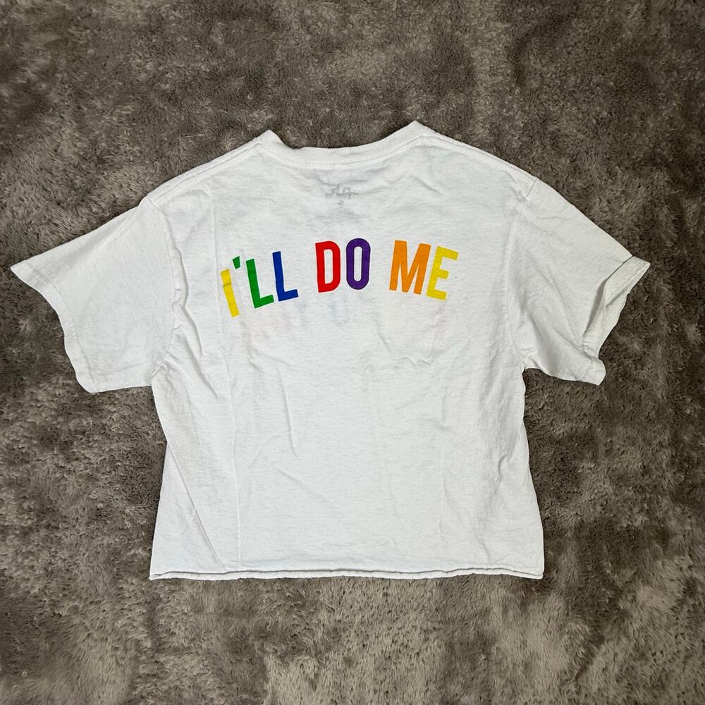 PH Phluid Project Crop Cutoff T Shirt Rainbow Pride Gay S Small You Do I'll Me - Picture 3 of 7